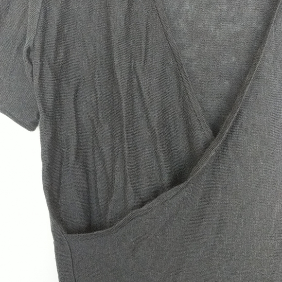 Caslon Faux Wrap Sweater Black SZ S - Picture 3 of 7